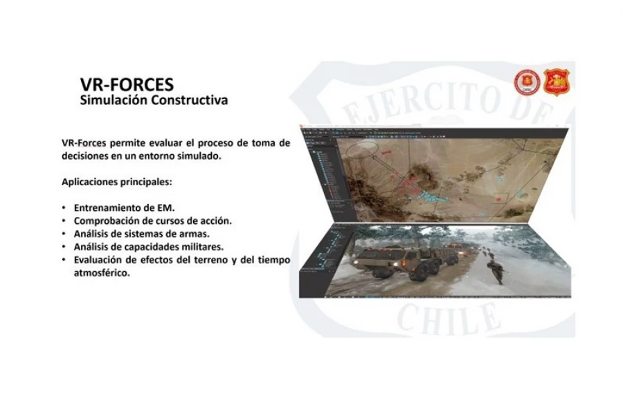 Chilean Army plans to use VR-Forces system to support military exercises and planning