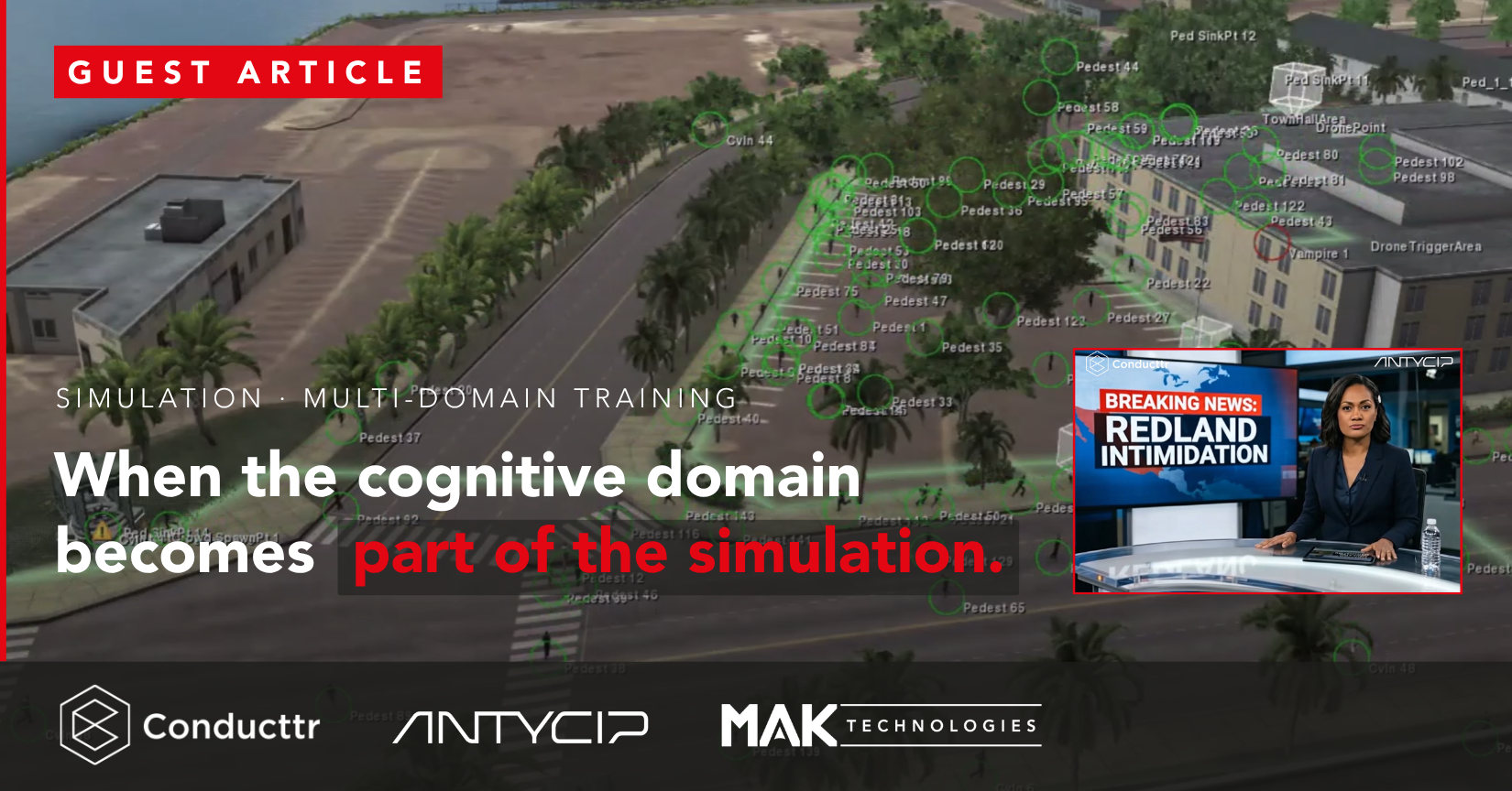 Simulating the Cognitive Domain: Integrating Conducttr with VR-Forces
