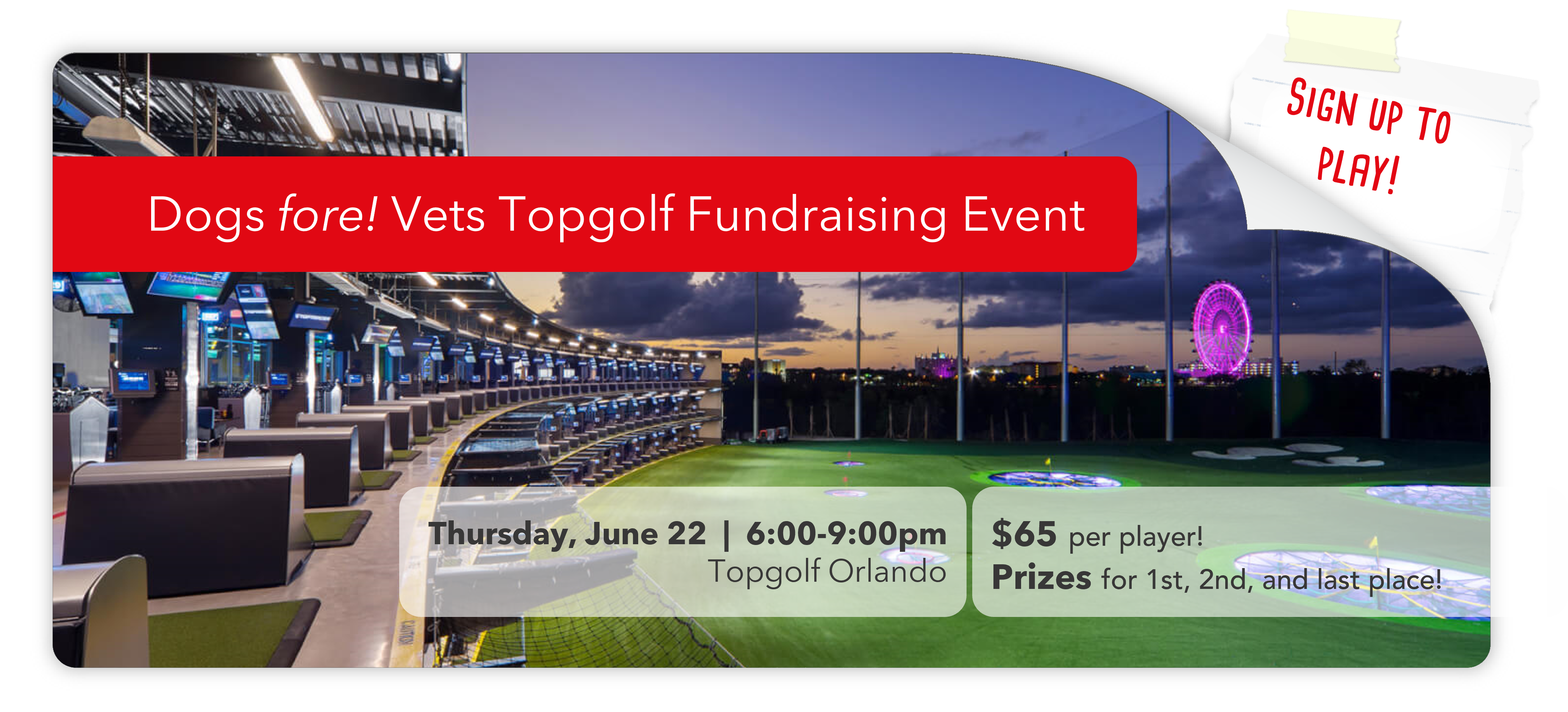 Dogs fore! Vets fundraising event