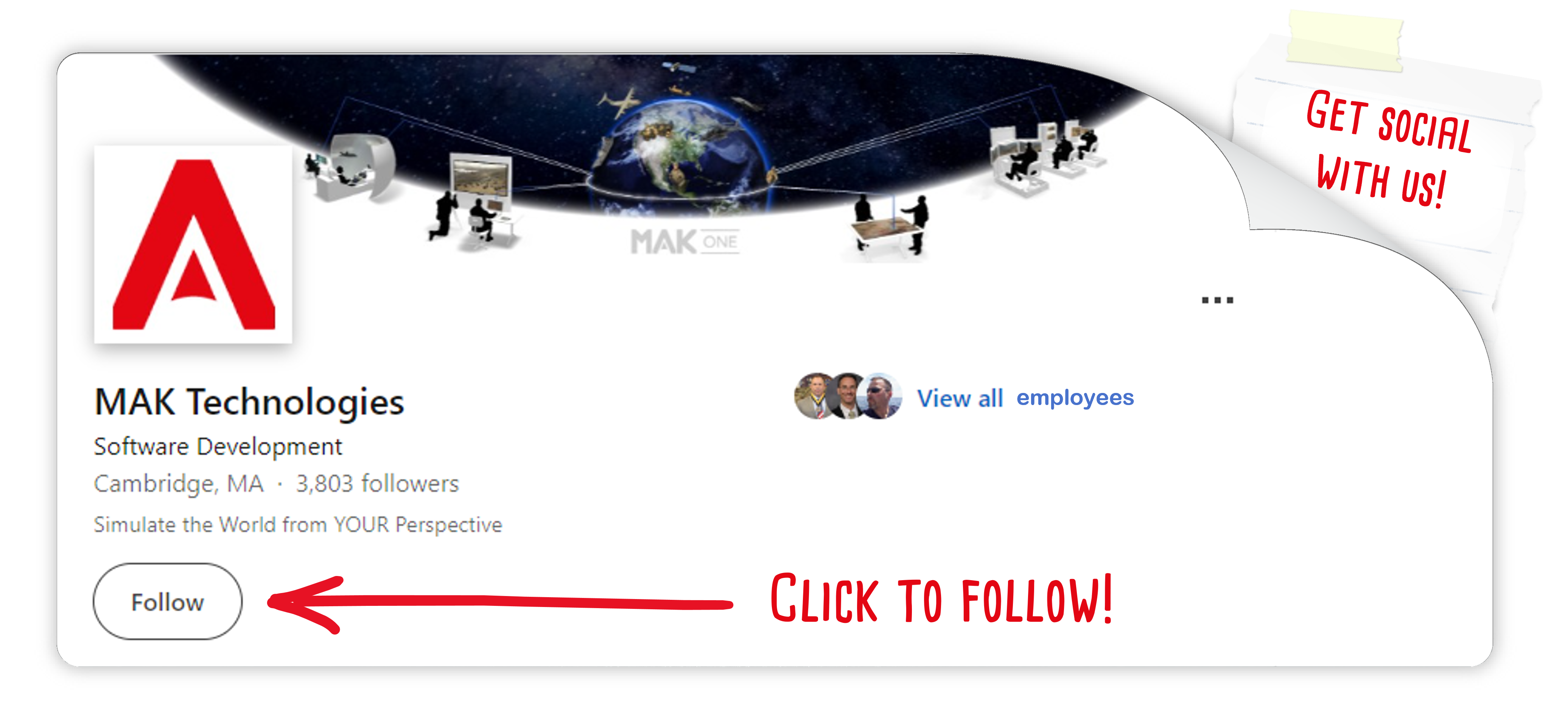 Follow us on LinkedIn